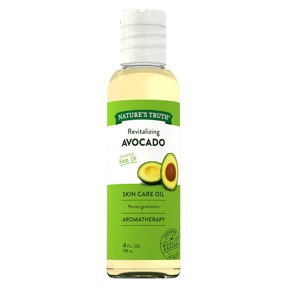 Natures Truth Aromatherapy 100% Pure Skin Care Avocado Oil, Unscented, 4 Oz